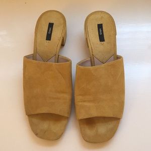 Yellow Mango Mules (size 38)
